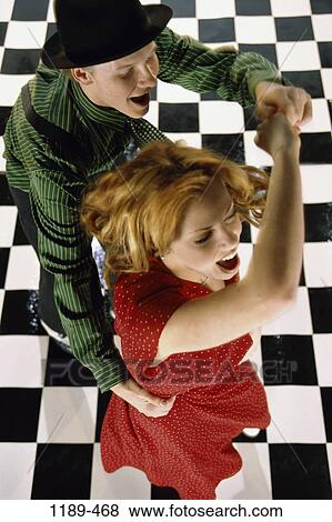 overhead, people, couple, floor, dancing, swinging, swing View Large Photo Image Stock Photo - overhead, people, couple, floor, dancing, swinging, swing. Fotosearch
