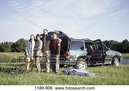 people, car, outdoors, transportation, camping, family View Large Photo Image Stock Photograph - people, car, outdoors, transportation, camping, family. Fotosearch