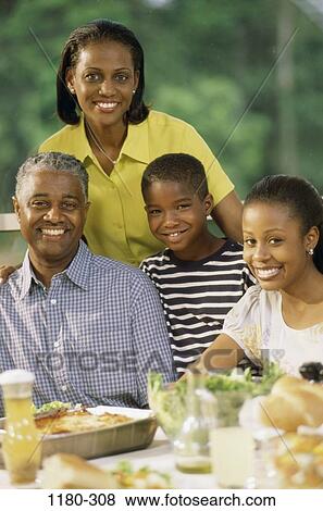 people, eating, outdoors, unity, dinner, family, food View Large Photo Image Stock Photo - people, eating, outdoors, unity, dinner, family, food. Fotosearch