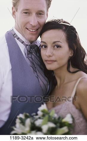 people, formal, couple, outdoors, wedding, bouquet, bride View Large Photo Image Stock Image - people, formal, couple, outdoors, wedding, bouquet, bride. Fotosearch