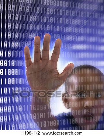 people, hand, binary, technology, boy, awe, curious View Large Photo Image Stock Image - people, hand, binary, technology, boy, awe, curious. Fotosearch
