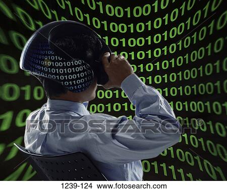 people, headset, binary, technology, computers, game View Large Photo Image Picture - people, headset, binary, technology, computers, game. Fotosearch