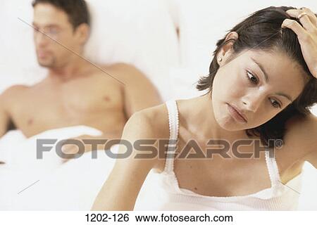 people, home, couple, bed, brunette, indoors View Large Photo Image Stock Photograph - people, home, couple, bed, brunette, indoors. Fotosearch