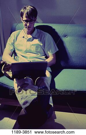 people, home, eyeglasses, computer, laptop View Large Photo Image Stock Image - people, home, eyeglasses, computer, laptop. Fotosearch