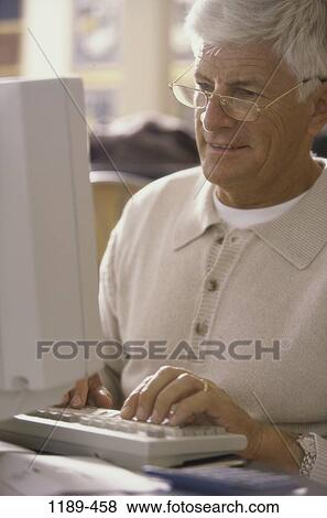people, home, keyboard, eyeglasses, technology, senior View Large Photo Image Stock Photo - people, home, keyboard, eyeglasses, technology, senior. Fotosearch