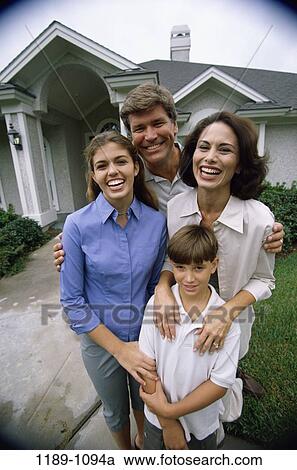 people, home, smiling, happy, outdoors, hugging, house View Large Photo Image Stock Image - people, home, smiling, happy, outdoors, hugging, house. Fotosearch