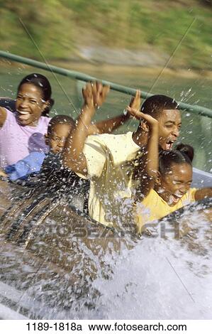 people, laughing, splash, riding, outdoors, park, amusement View Large Photo Image Stock Image - people, laughing, splash, riding, outdoors, park, amusement. Fotosearch