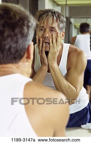 people, Middle-aged, waking, sleepy, indoors, ill View Large Photo Image Stock Image - people, Middle-aged, waking, sleepy, indoors, ill. Fotosearch