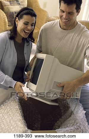 people, new, couple, computer, brunette View Large Photo Image Stock Image - people, new, couple, computer, brunette. Fotosearch