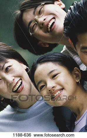 people, smiling, Asian, mother, laughing, outdoors, amusement View Large Photo Image Stock Photograph - people, smiling, Asian, mother, laughing, outdoors, amusement. Fotosearch