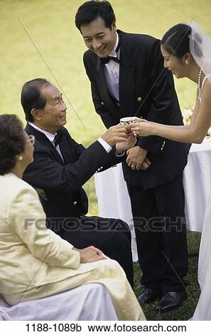 Stock Image - people, wedding, marriage, married, Ceremony wedding. Fotosearch