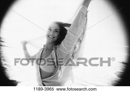 people, woman, beach, black and white, clothed, monochromatic View Large Photo Image Stock Photography - people, woman, beach, black and white, clothed, monochromatic. Fotosearch