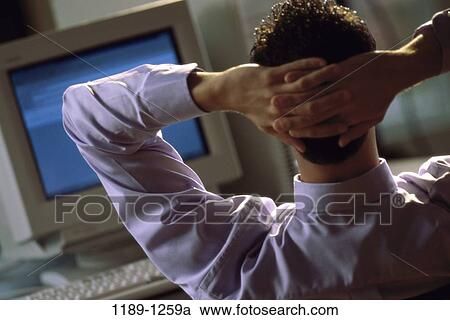 relaxation, computer, business, Middle-aged, relaxing, resting View Large Photo Image Stock Image - relaxation, computer, business, Middle-aged, relaxing, resting. Fotosearch
