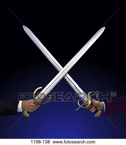 Stock Photo - silver, crossing, cross, Europe, competition, finance, fighting. Fotosearch