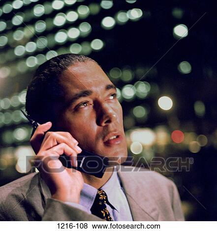 telephone, night, talking, phone, business, outdoors View Large Photo Image Stock Photo - telephone, night, talking, phone, business, outdoors. Fotosearch