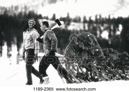 tree, multiethnic, people, snow, couple, winter View Large Photo Image Stock Photography - tree, multiethnic, people, snow, couple, winter. Fotosearch
