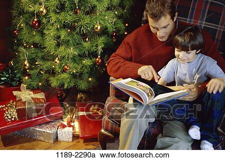 tree, people, reading, Christmas, book, family View Large Photo Image Stock Image - tree, people, reading, Christmas, book, family. Fotosearch