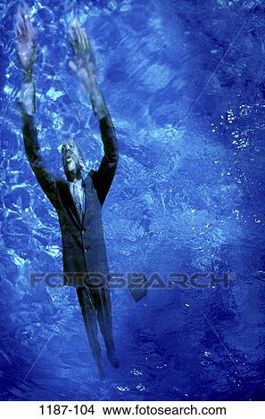 water, drowning, briefcase, business, challenges, metaphors View Large Photo Image Picture - water, drowning, briefcase, business, challenges, metaphors. Fotosearch
