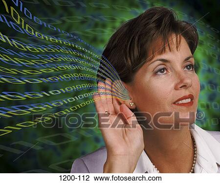 woman, listening, business, concepts, metaphors, Middle-aged, contemplation View Large Photo Image Stock Image - woman, listening, business, concepts, metaphors, Middle-aged, contemplation. Fotosearch