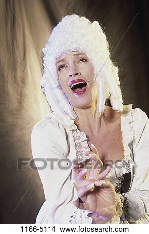 woman, theater, wig, opera, arts, entertainment, Middle-aged View Large Photo Image Picture - woman, theater, wig, opera, arts, entertainment, Middle-aged. Fotosearch