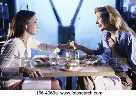 women, people, friends, restaurant, lunch, together View Large Photo Image Stock Image - women, people, friends, restaurant, lunch, together. Fotosearch