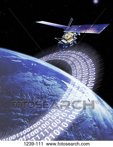 world, communications, Earth, satellite, metaphor, binary code, encircled View Large Photo Image Stock Image - world, communications, Earth, satellite, metaphor, binary code, encircled. Fotosearch