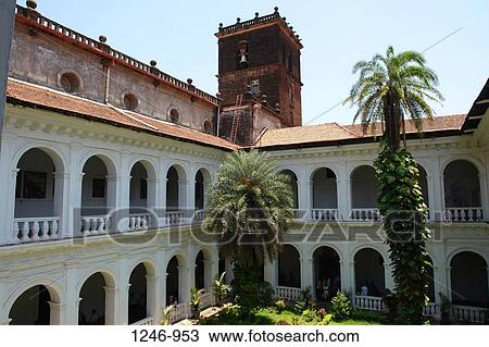 Arcade of a church, Basilica Of Bom Jesus, Goa, India View Large Photo Image Stock Image - Arcade of a church, Basilica Of Bom Jesus, Goa, India. Fotosearch