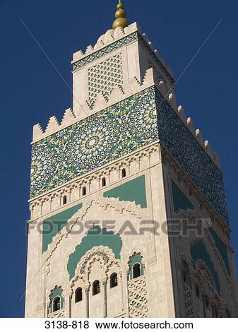 Architectural detail of a mosque, Hassan II Mosque, Casablanca, Morocco View Large Photo Image Stock Photo - Architectural detail of a mosque, Hassan II Mosque, Casablanca, Morocco. Fotosearch