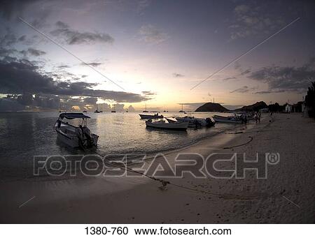Boats moored on the beach, Los Roques, Venezuela View Large Photo Image Stock Image - Boats moored on the beach, Los Roques, Venezuela. Fotosearch