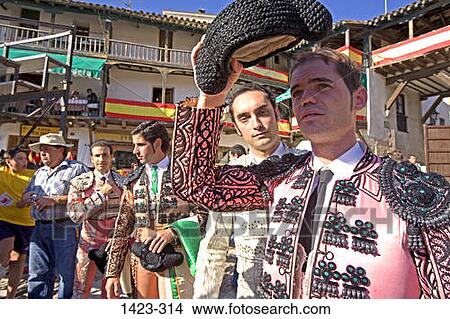 Picture - Bullfighters in traditional costumes, Spain. Fotosearch