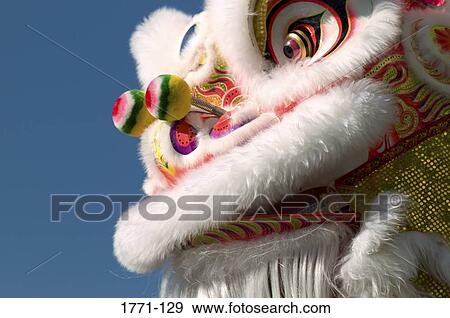 Close-up of a Chinese dragon at Chinese new year parade View Large Photo Image Stock Photo - Close-up of a Chinese dragon at Chinese new year parade. Fotosearch