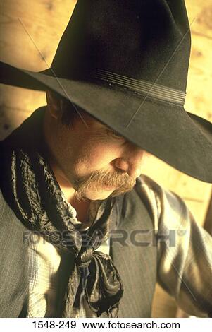 Stock Photo - Close-up of a cowboy. Fotosearch