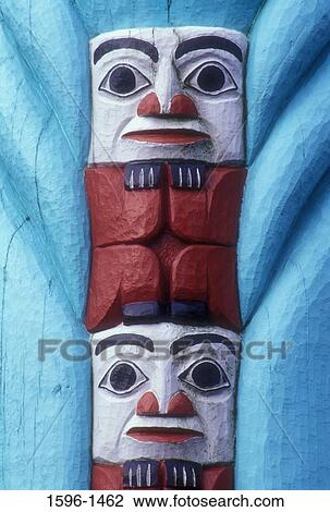 Close-up of a totem pole, Kalama Marina, Kalama, Washington State, USA View Large Photo Image Stock Image - Close-up of a totem pole, Kalama Marina, Kalama, Washington State, USA. Fotosearch