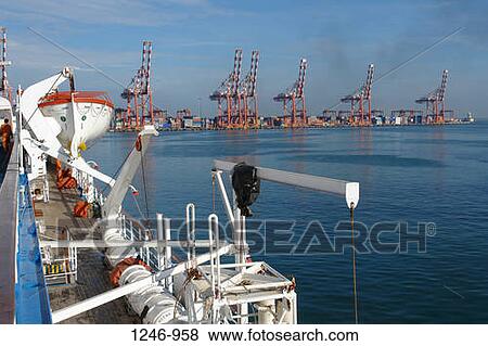 Commercial dock viewed from a ship, MS Ocean Odyssey, Colombo, Sri Lanka View Large Photo Image Stock Photo - Commercial dock viewed from a ship, MS Ocean Odyssey, Colombo, Sri Lanka. Fotosearch
