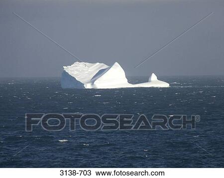 Stock Image - Iceberg in the sea, Bransfield Strait, Antarctica. Fotosearch