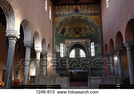 Interiors of a cathedral, Euphrasius-Basilika, Porec, Istria, Croatia View Large Photo Image Stock Image - Interiors of a cathedral, Euphrasius-Basilika, Porec, Istria, Croatia. Fotosearch
