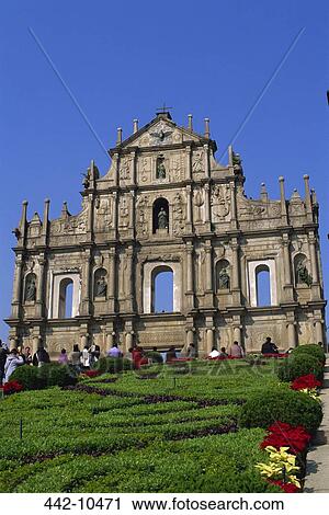Low angle view of a church, St. Paul's Church, Macao, China View Large Photo Image Stock Image - Low angle view of a church, St. Paul's Church, Macao, China. Fotosearch