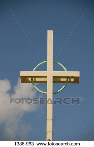 Low angle view of a cross, Florida, USA View Large Photo Image Stock Image - Low angle view of a cross, Florida, USA. Fotosearch