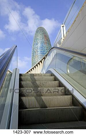 Low angle view of a tower, Torre Agbar, Barcelona, Catalonia, Spain View Large Photo Image Stock Photo - Low angle view of a tower, Torre Agbar, Barcelona, Catalonia, Spain. Fotosearch