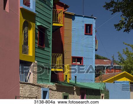 Low angle view of buildings, La Boca, Buenos Aires, Argentina View Large Photo Image Stock Image - Low angle view of buildings, La Boca, Buenos Aires, Argentina. Fotosearch