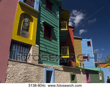 Low angle view of buildings, La Boca, Buenos Aires, Argentina View Large Photo Image Stock Image - Low angle view of buildings, La Boca, Buenos Aires, Argentina. Fotosearch