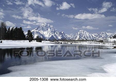 Mount Moran Grand Teton National Park Wyoming USA View Large Photo Image Stock Photo - Mount Moran Grand Teton National Park Wyoming USA. Fotosearch