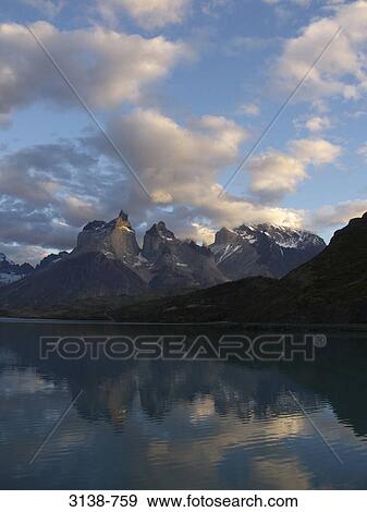 Mountains at the lakeside, Torres del Paine National Park, Patagonia, Chile View Large Photo Image Stock Photo - Mountains at the lakeside, Torres del Paine National Park, Patagonia, Chile. Fotosearch