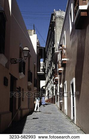Stock Image - Old San Juan San Juan Puerto Rico. Fotosearch