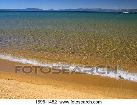 Panoramic view of a sea, Baldwin Beach, Lake Tahoe Basin National Forest, California, USA View Large Photo Image Stock Image - Panoramic view of a sea, Baldwin Beach, Lake Tahoe Basin National Forest, California, USA. Fotosearch