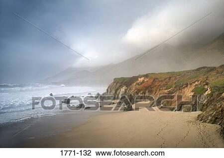 Rock formations on the beach, Big Sur, California, USA View Large Photo Image Stock Image - Rock formations on the beach, Big Sur, California, USA. Fotosearch