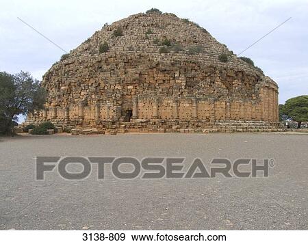Ruins of a mausoleum, The Royal Mausoleum, Algeria View Large Photo Image Stock Photo - Ruins of a mausoleum, The Royal Mausoleum, Algeria. Fotosearch