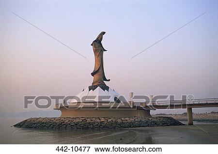 Statue of Kuan Yin the Goddess of Mercy on a museum, Macao, China View Large Photo Image Stock Photo - Statue of Kuan Yin the Goddess of Mercy on a museum, Macao, China. Fotosearch