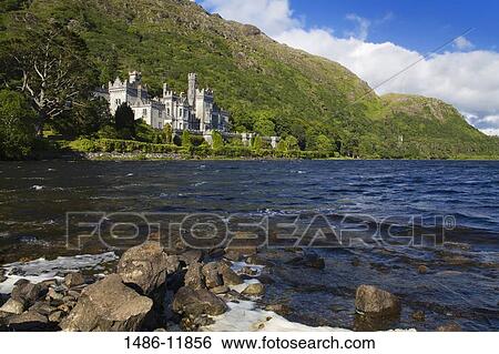 Abbey at the lakeside, Kylemore Abbey, Lake Kylemore, Connemara, County Galway, Connacht Province, Republic of Ireland View Large Photo Image Stock Photograph - Abbey at the lakeside, Kylemore Abbey, Lake Kylemore, Connemara, County Galway, Connacht Province, Republic of Ireland. Fotosearch