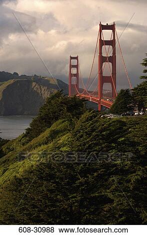 Bridge across a bay, Golden Gate Bridge, San Francisco Bay, San Francisco, California, USA View Large Photo Image Stock Photo - Bridge across a bay, Golden Gate Bridge, San Francisco Bay, San Francisco, California, USA. Fotosearch